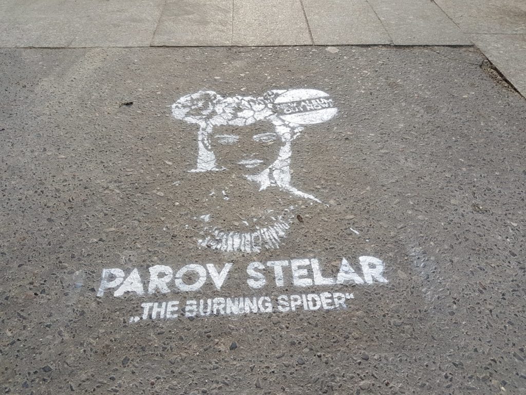 Pochoir street marketing à la peinture à Paris pour Parov Stelar