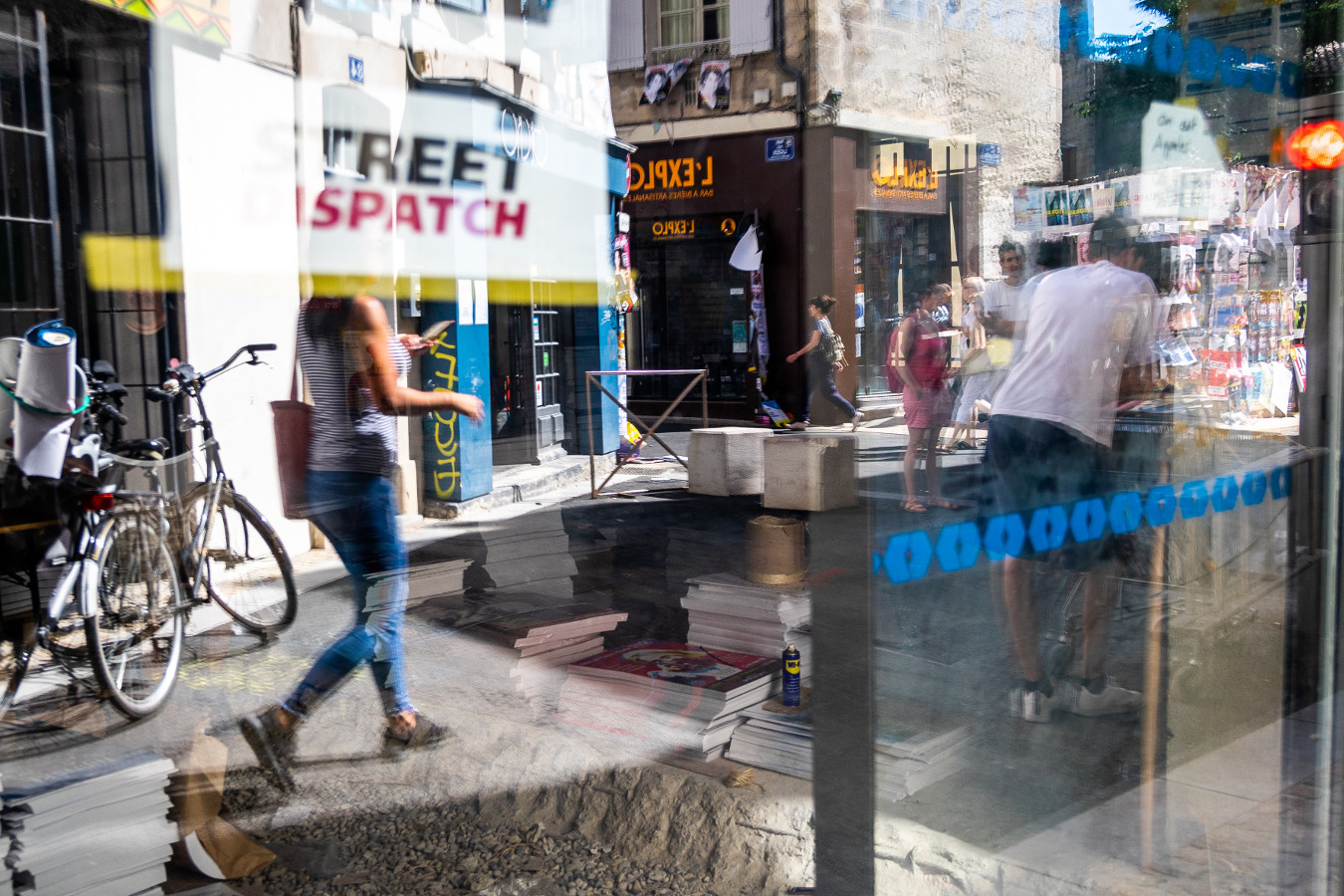 Local de Street Dispatch du 101 rue de la Bonneterie pendant le festival d’Avignon 2018