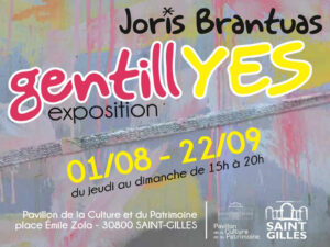 Affiches de l'exposition gentillYes de Joris Brantuas à Saint-Gilles.