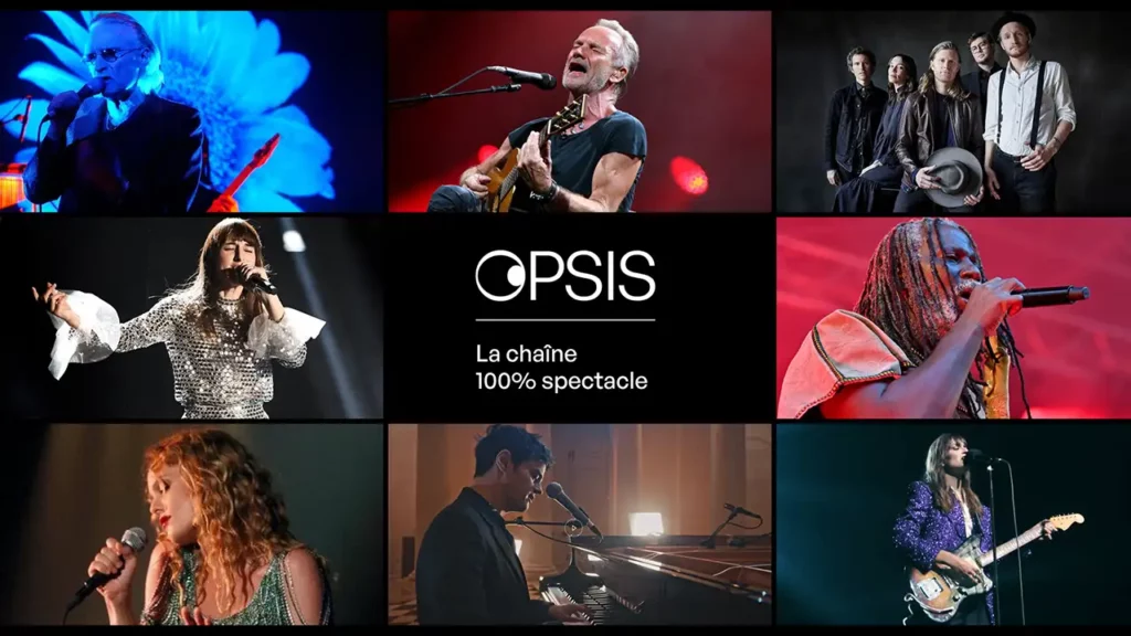 Espaces disponibles pour la publicité télévision sur OPSIS TV la chaîne du spectacle vivant